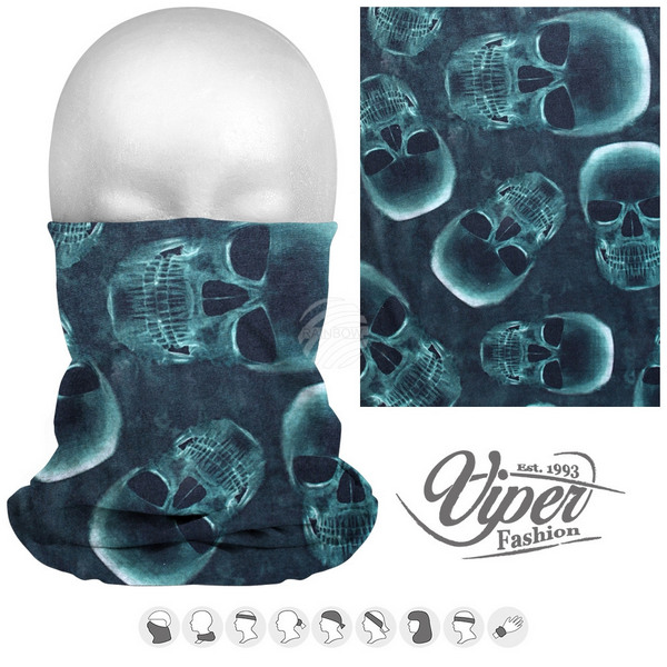 Viper Fashion 9in1 Mikrokuitukangas Putkihuivi, pääkallot